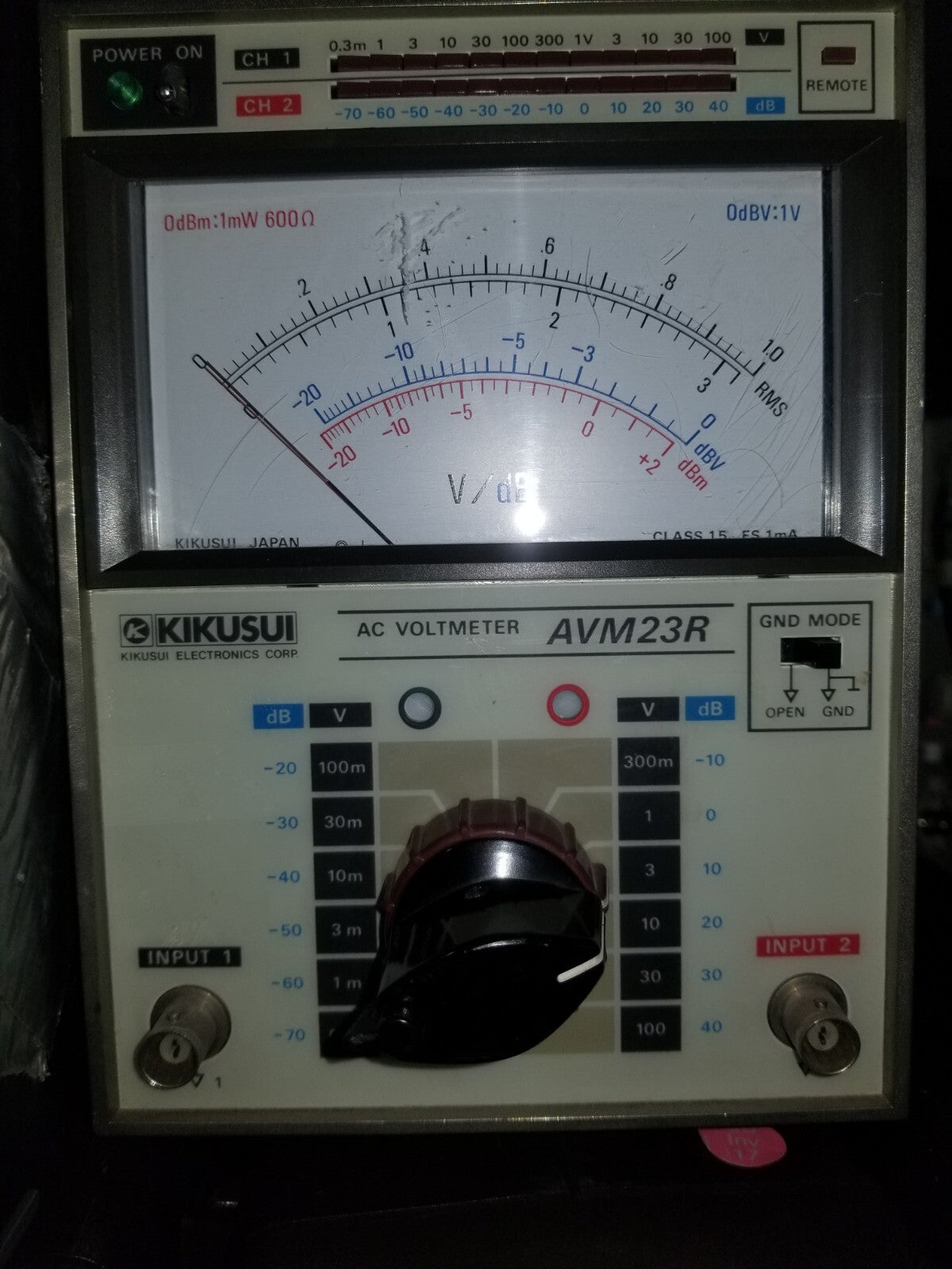 Wideband AC Voltmeter 10uV to 100V - AVM23R by Kikusui