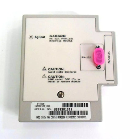 Agilent 54652B RS-232 / Parallel Interface Module