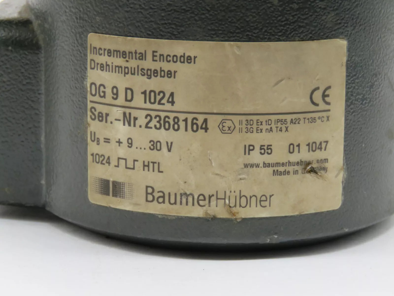 Baumer Hubner OG 9 D 1024 Encoder 9-30V