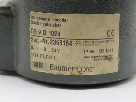 Baumer Hubner OG 9 D 1024 Encoder 9-30V