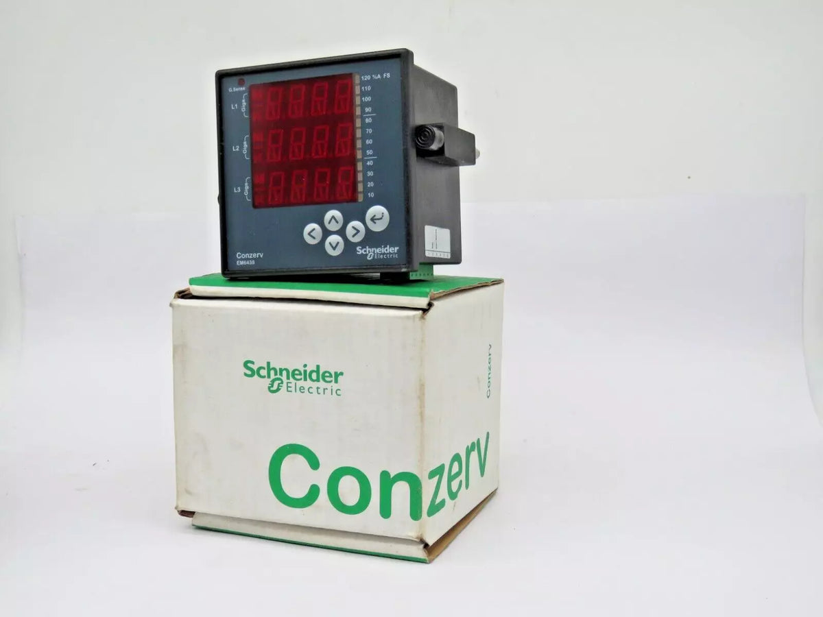 Set of 5 Schneider Electric EM6433 Conzerv Power & Energy Meter 80-600V