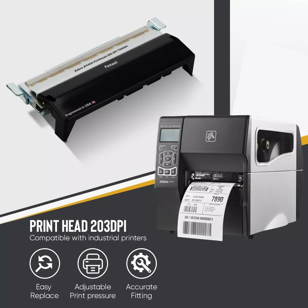 Compatible Zebra ZT230 Printhead P1037974-010 203 DPI