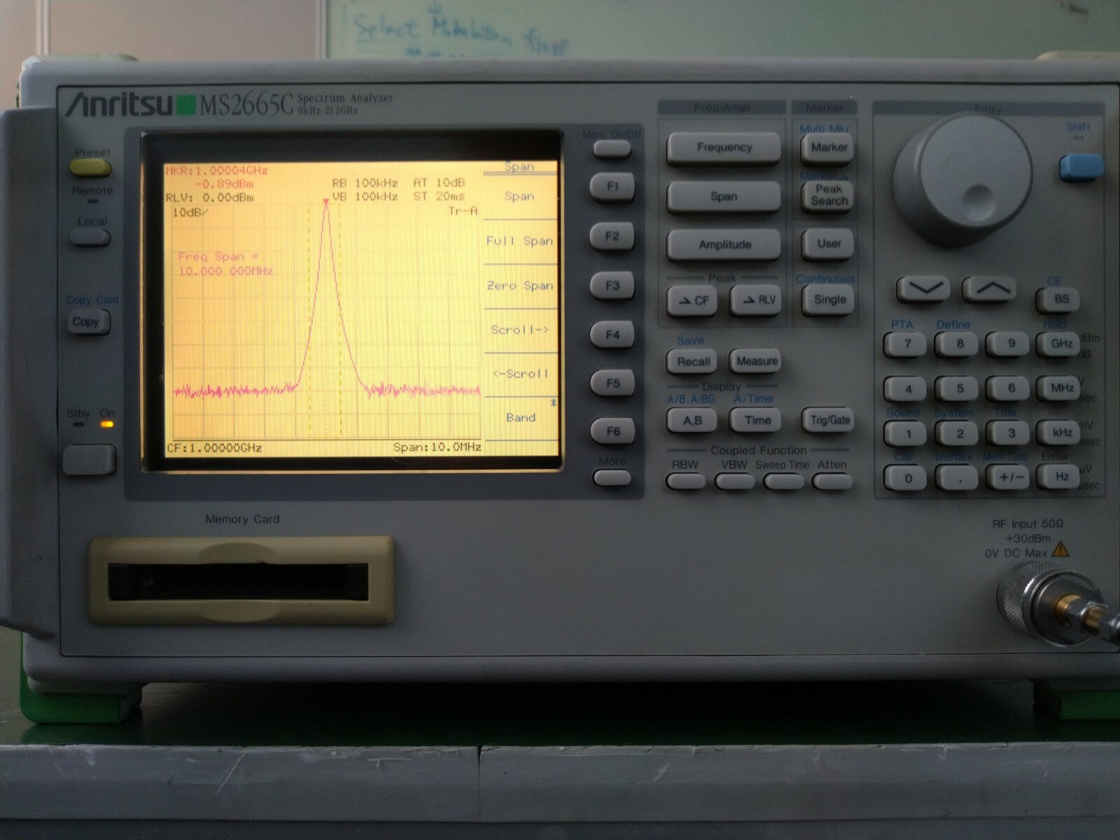 Anritsu MS2665C Spectrum Analyzer 9 kHz to 21.2GHz , very good shape - XG eqpt