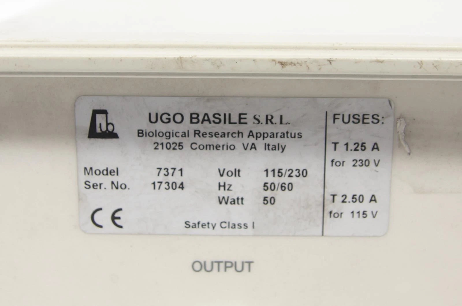 UGO BASILE 7371 PLANTAR TEST