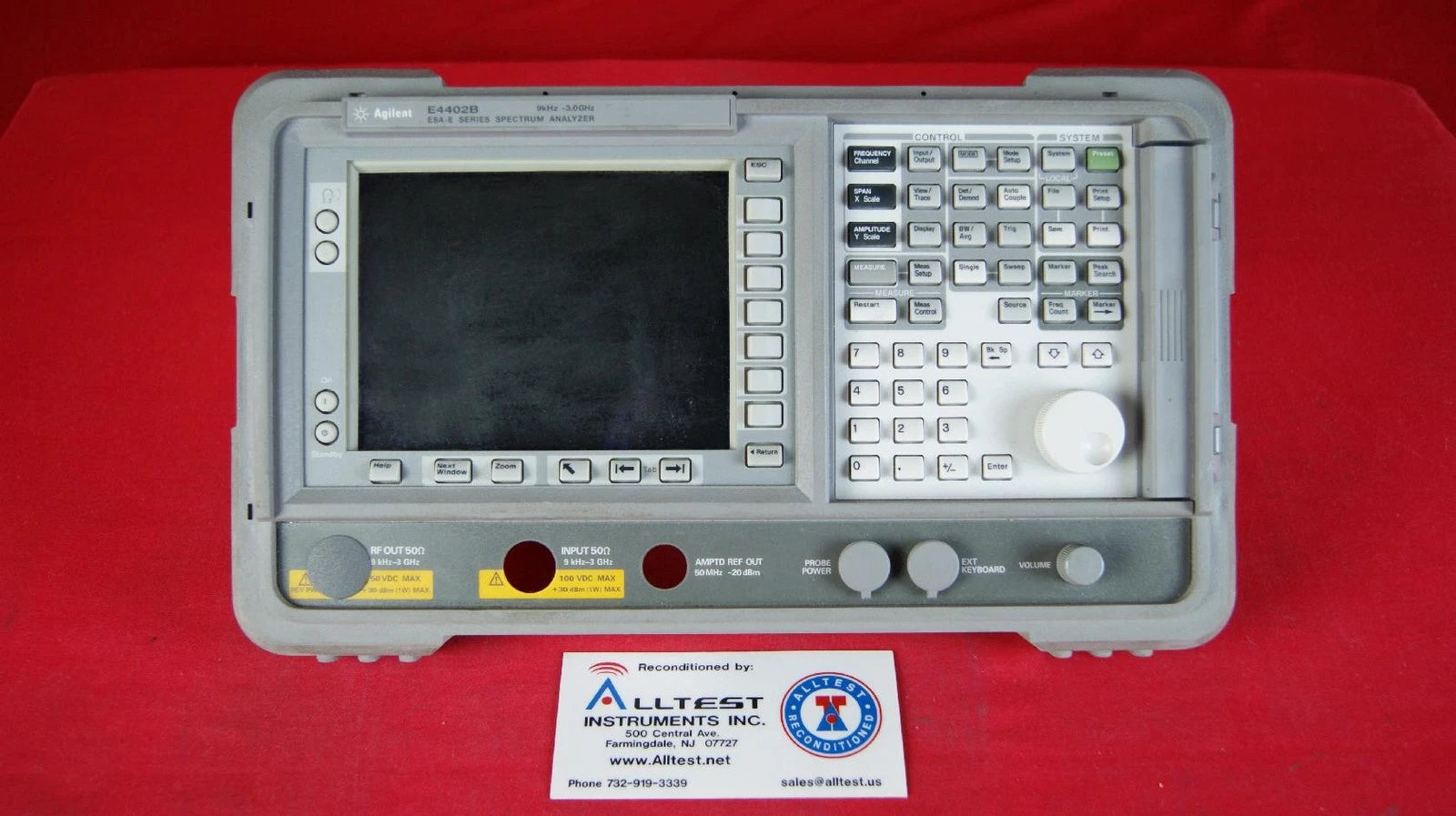 HP Agilent Keysight E4402B Face Plate Replacement Part
