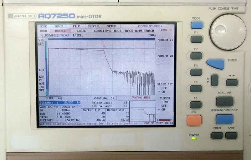 ANDO AQ7250 +AQ7254B 1310/1550nm Mini-OTDR