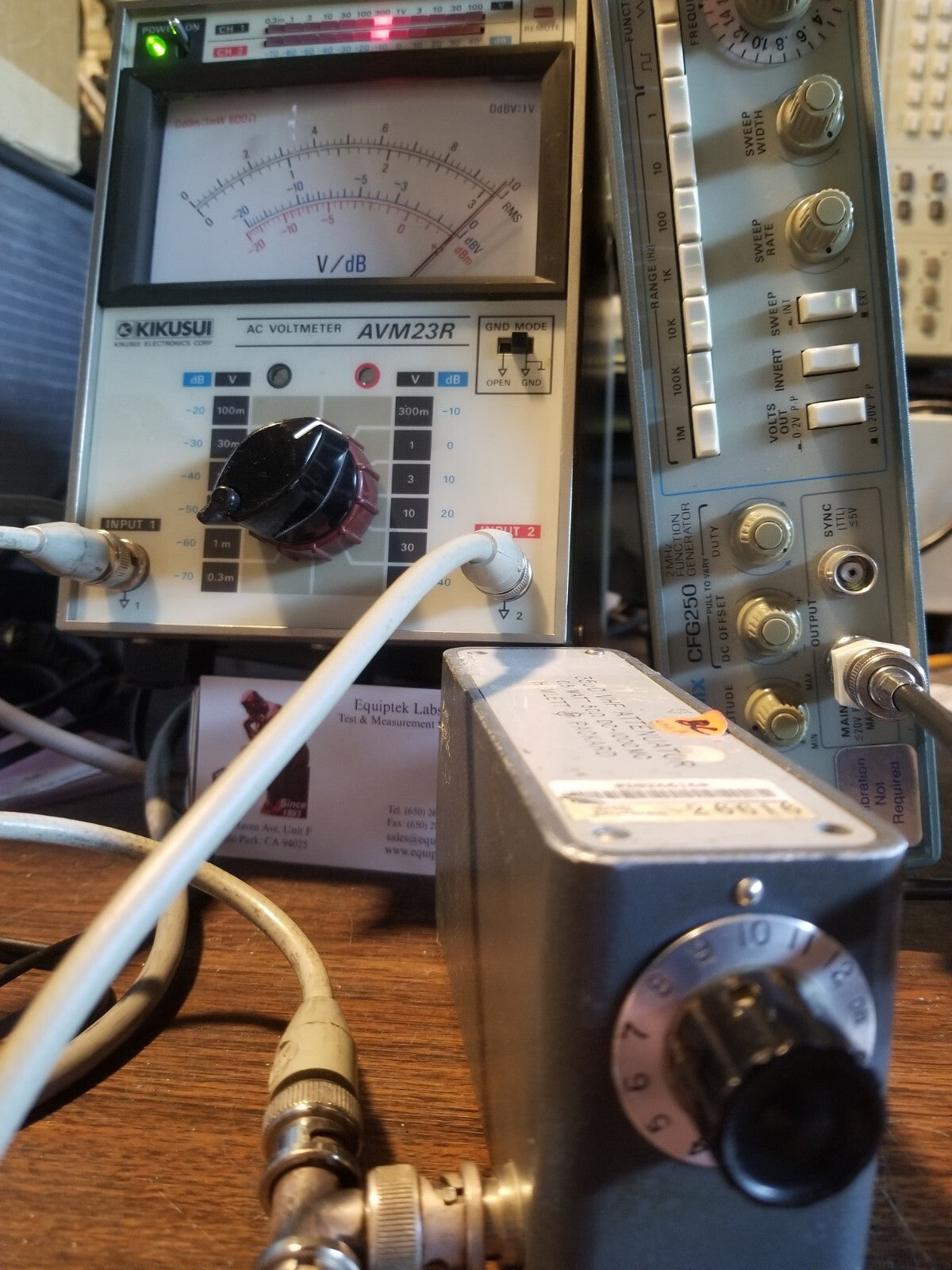 Wideband AC Voltmeter 10uV to 100V - AVM23R by Kikusui