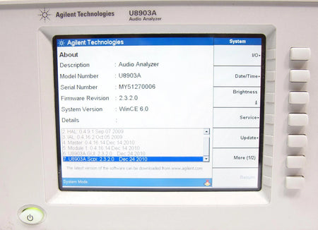 Agilent / Keysight U8903A 10 Hz to 100 kHz Digital/Analog Audio Analyzer