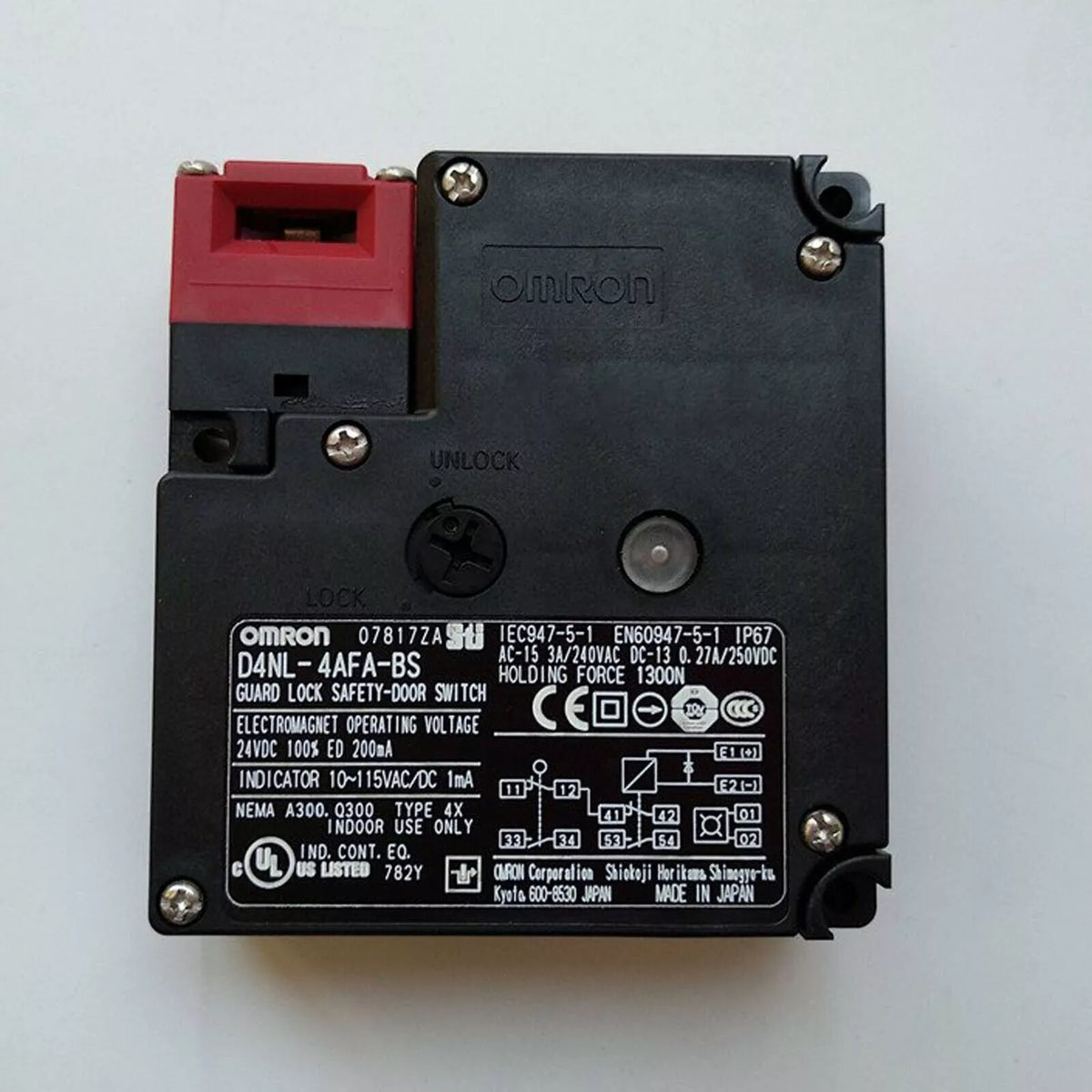Omron D4NL-4AFA-BS Safety Gate Switch - New in Box