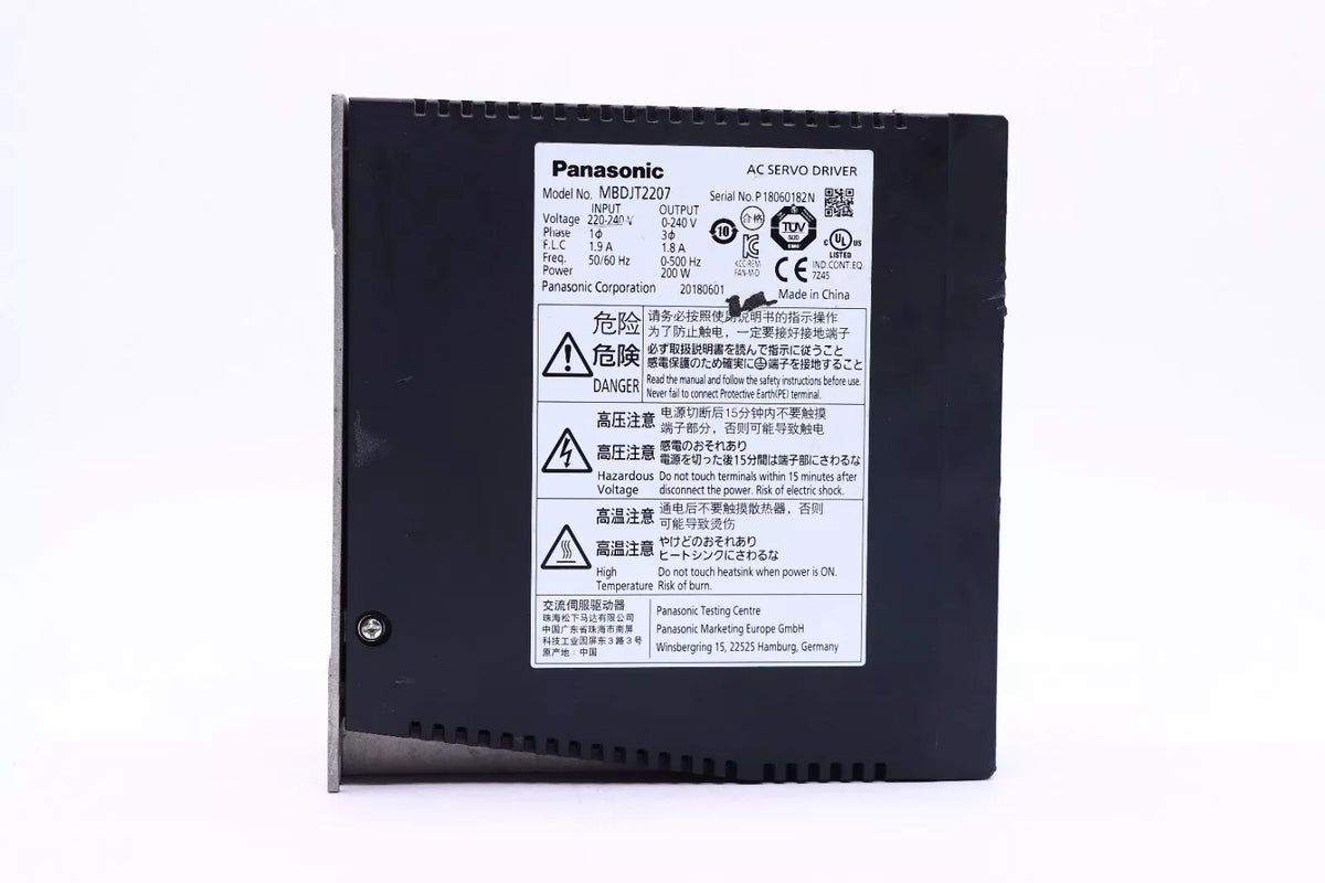 Panasonic MBDJT2207 Servo Drive 200W