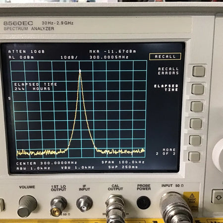 HP Agilent 8560EC Spectrum Analyzer 30Hz-2.9GHz Low Hours Opt 7
