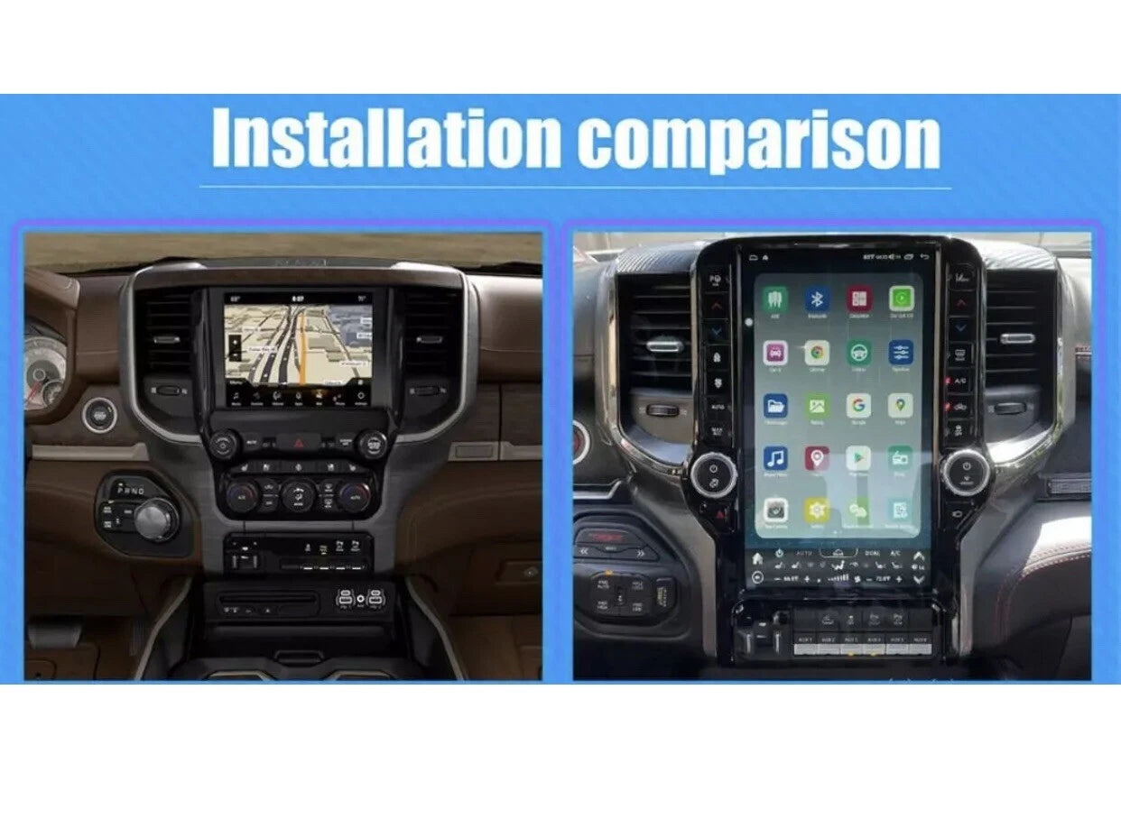 13.6" Android Navigation Car Gps Stereo For Dodge Ram 1500 2500 18~22 8+128g