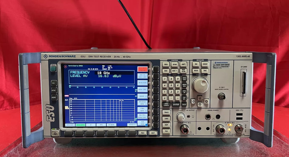 Rohde and Schwarz 40 GHz EMI Test Receiver for B9, B12, B18