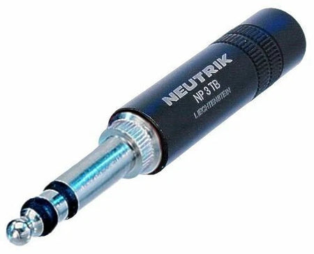 Neutrik NP3TB-B 1/4 'B-Gauge' Plug Black Metal Housing Lot of 100 NEW