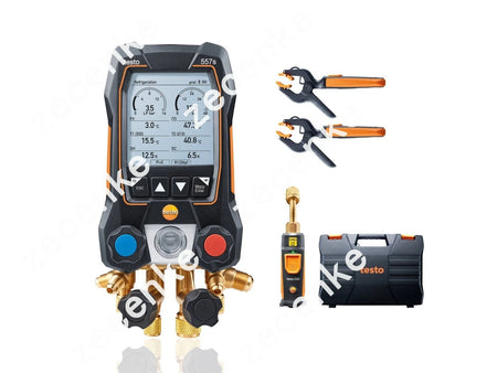 Testo 557s Smart Digital Manifold Kit Wireless Vacuum Clamp Probe