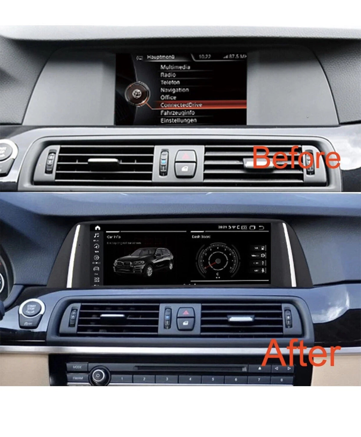 Android 13 Car Radio For BMW 5 Series F10 F11 2013-2016 NBT Multimedia Screen BT