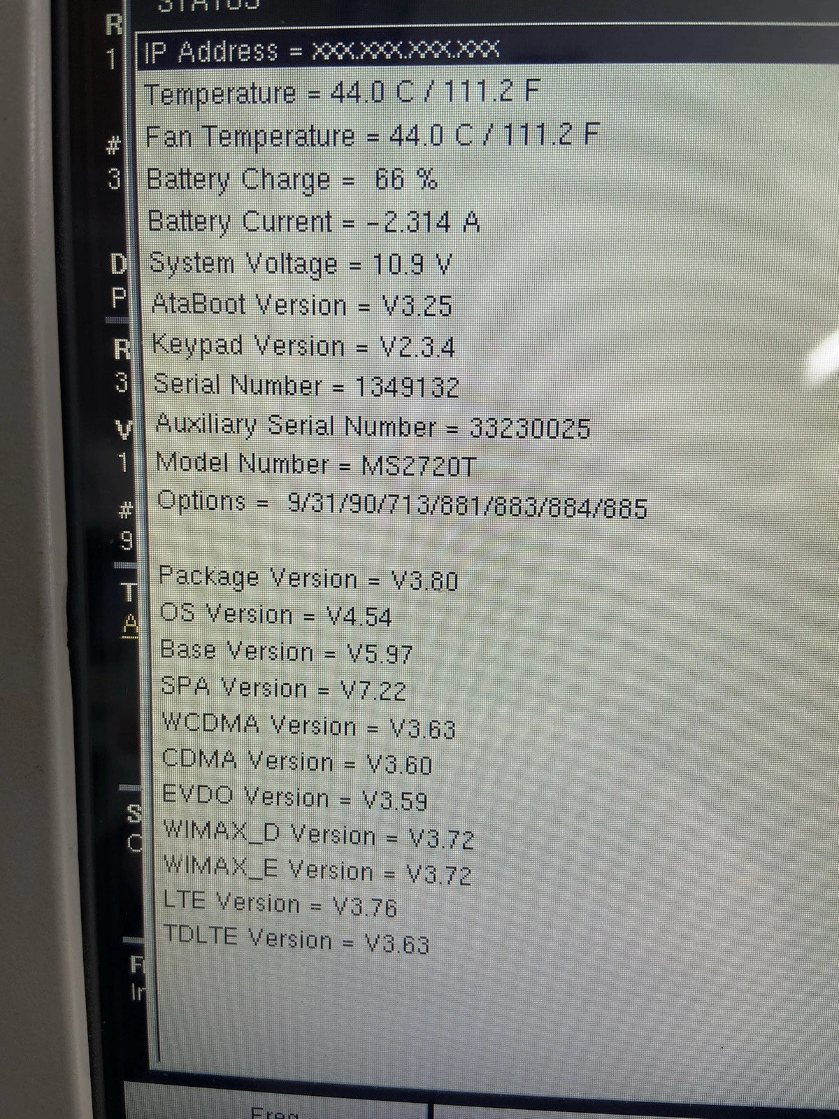 Anritsu Handheld Spectrum Analyzer Master MS2720T Portable with Excellent Calibration and Options