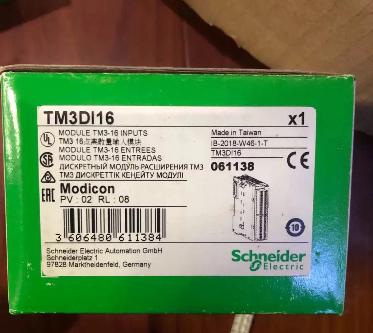 TM3DI16 16-Channel Digital Input Module