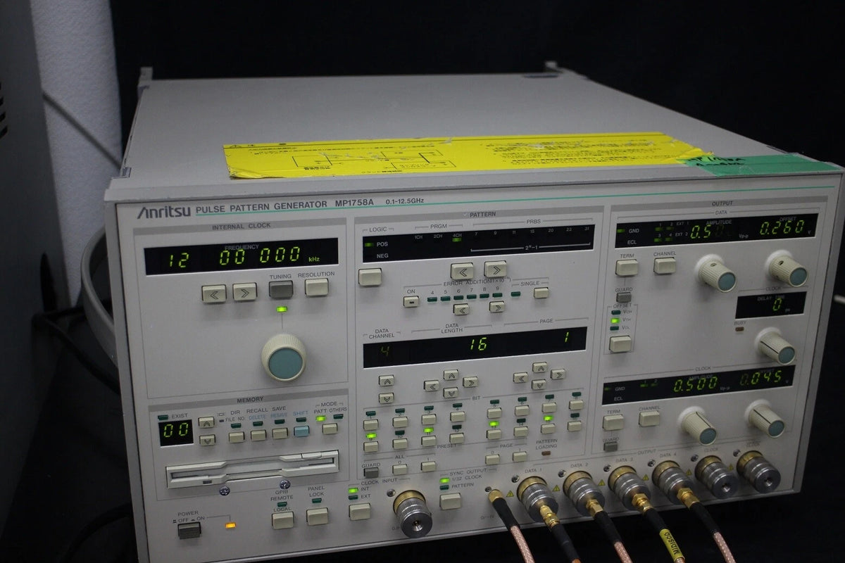Anritsu MP1758A /01/02 12.5GHz 4ch Pulse Pattern Generator