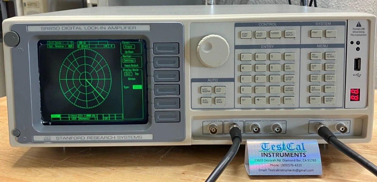 Stanford Research Systems SR850 100 kHz DSP Lock-In Amplifier - Cal'd with Data