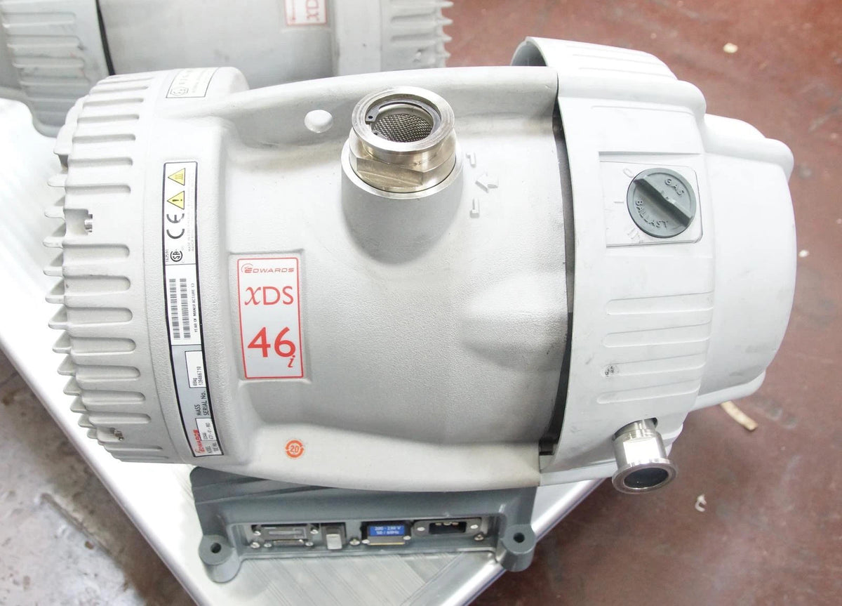 Pair of Edwards XDS46i / XDS100 Dry Scroll Vacuum Pumps AS-IS
