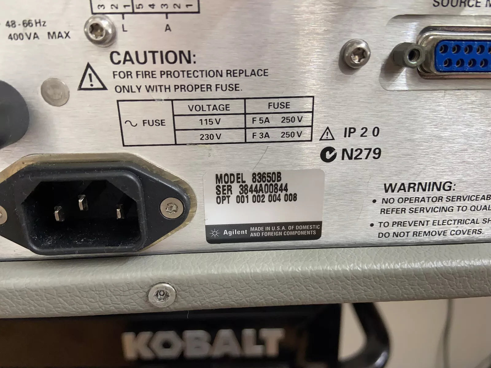 HP Agilent 83650B 10MHz-50GHz Sweep Swept Signal Generator 1, 2, 8! Cal’d!