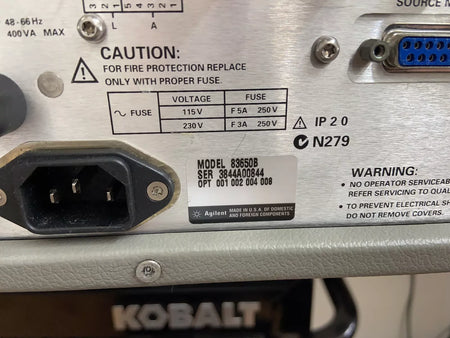 HP Agilent 83650B 10MHz-50GHz Sweep Swept Signal Generator 1, 2, 8! Cal’d!