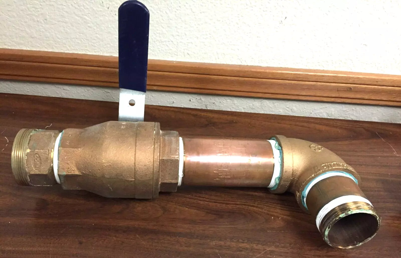 NIBCO 2 Female NPT Threaded Bronze Ball Valve, 600 CWP, 150 SWP with Fittings