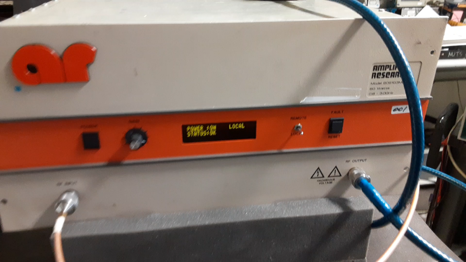 RF Power Amplifier 800 MHz to 3 GHz 60 Watt by Amplifier Research