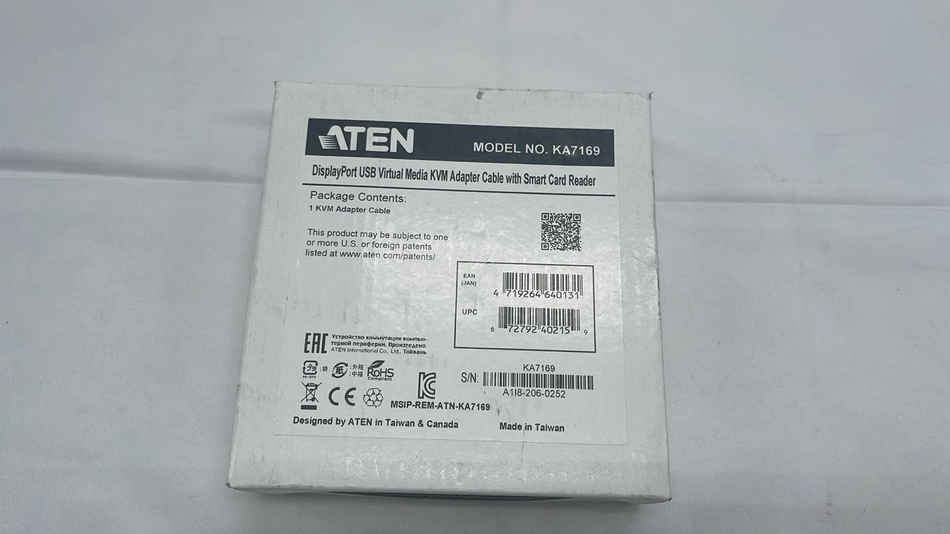 ATEN Display Port USB KVM Adapter with Smart Card Reader