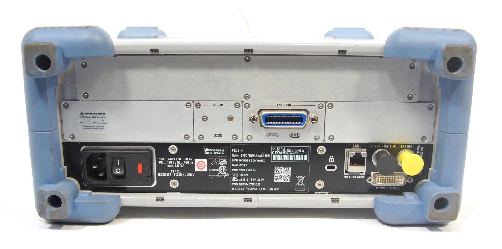 Rohde & Schwarz FSL3-N Spectrum Analyzer 9KHz to 3GHz OPT B4 B10 B7