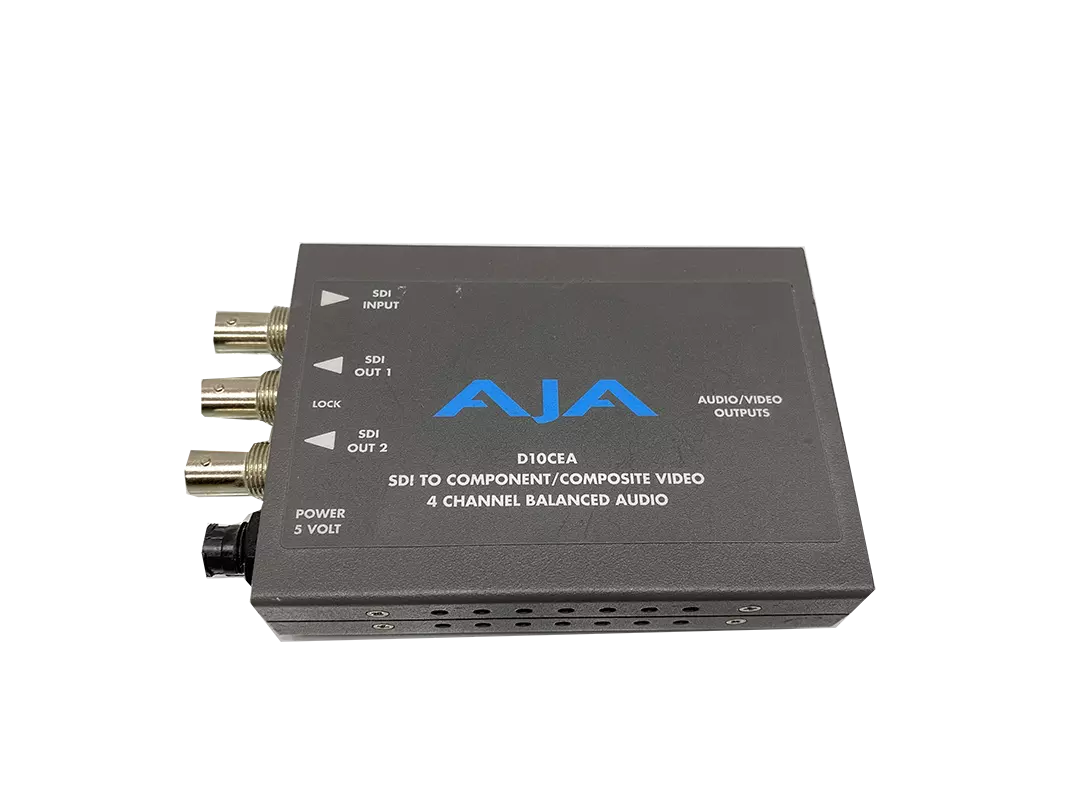 AJA D10CEA SDI to Analog Audio/Video Converter with Patch Cable