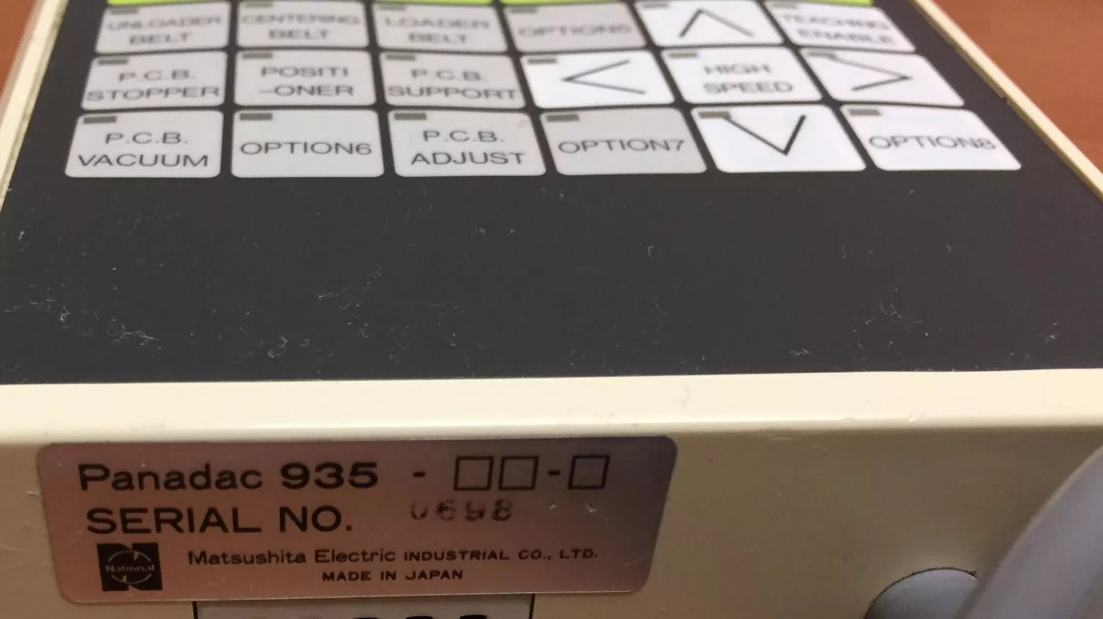 Panasonic Panadac 935 Panasert MPA-G1 Sub Control Panel with 10 FT Cable