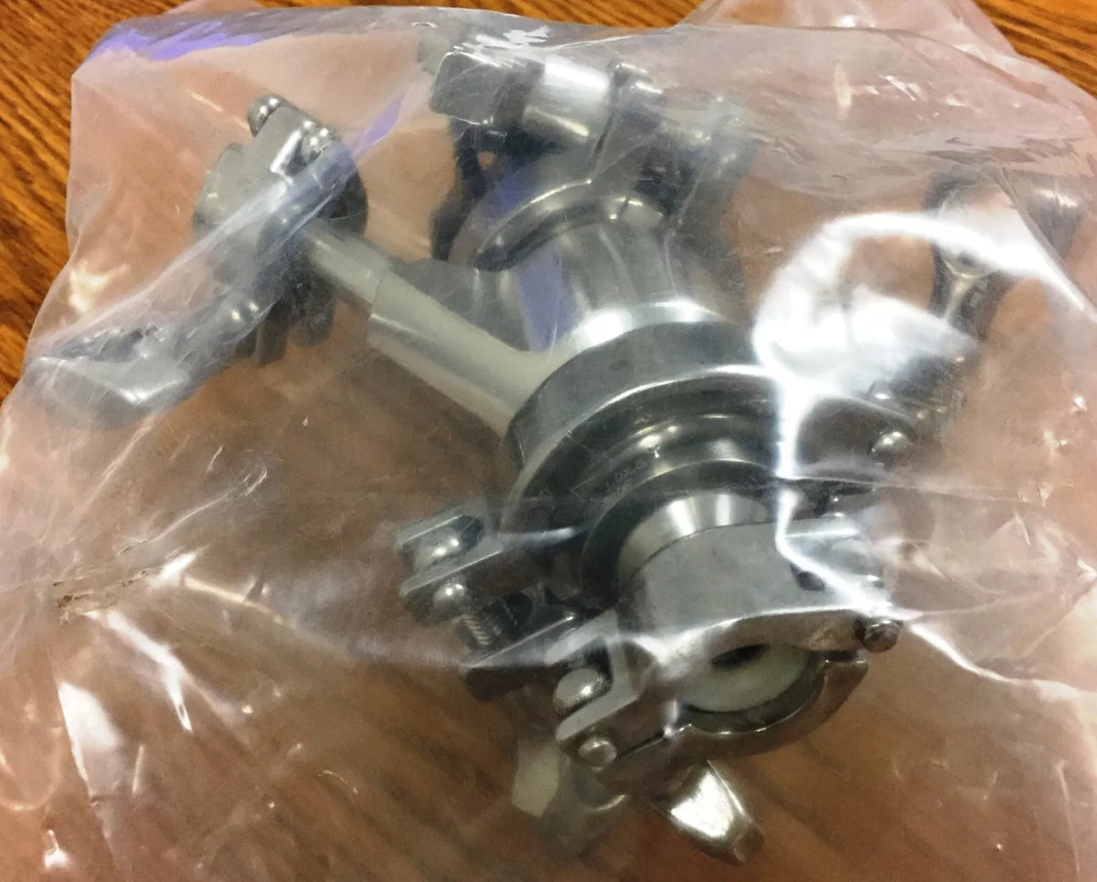 Asepco 1/2/DN15-S31603 Radial-Diaphragm Bottom Tank Valve