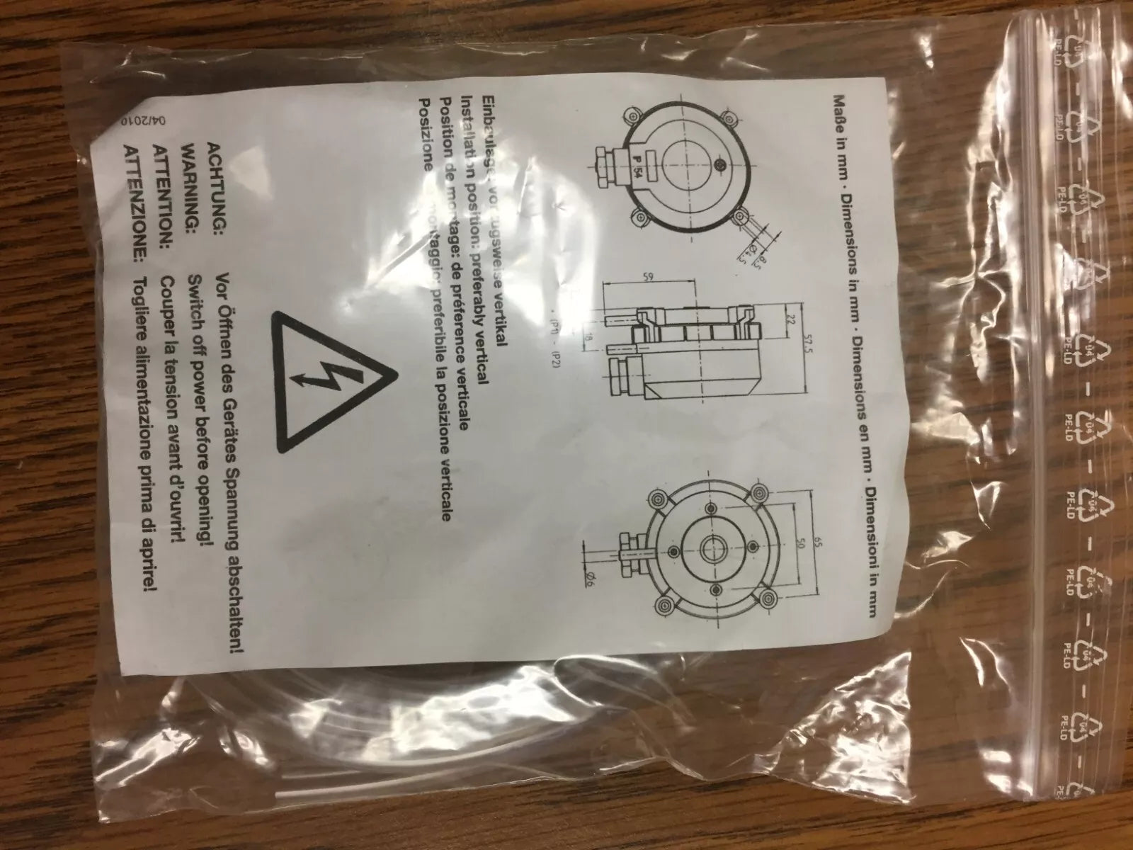 Dwyer A-481 Installer Kit with 2 A-480 Plastic Static Tips and 6’ PVC Tubing