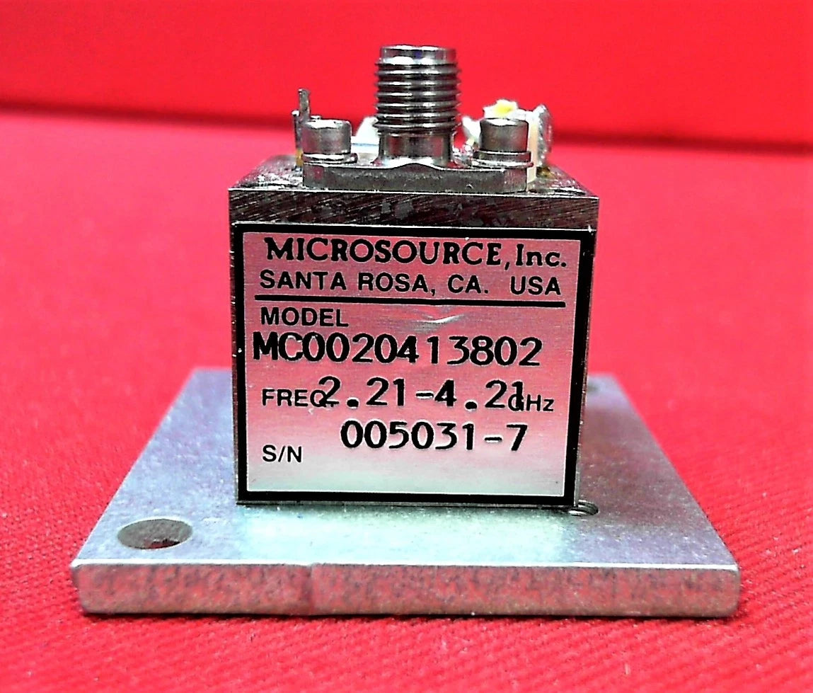 Microsource Inc. MC00204-138-02 Freq 2.21-4.21 GHz Product