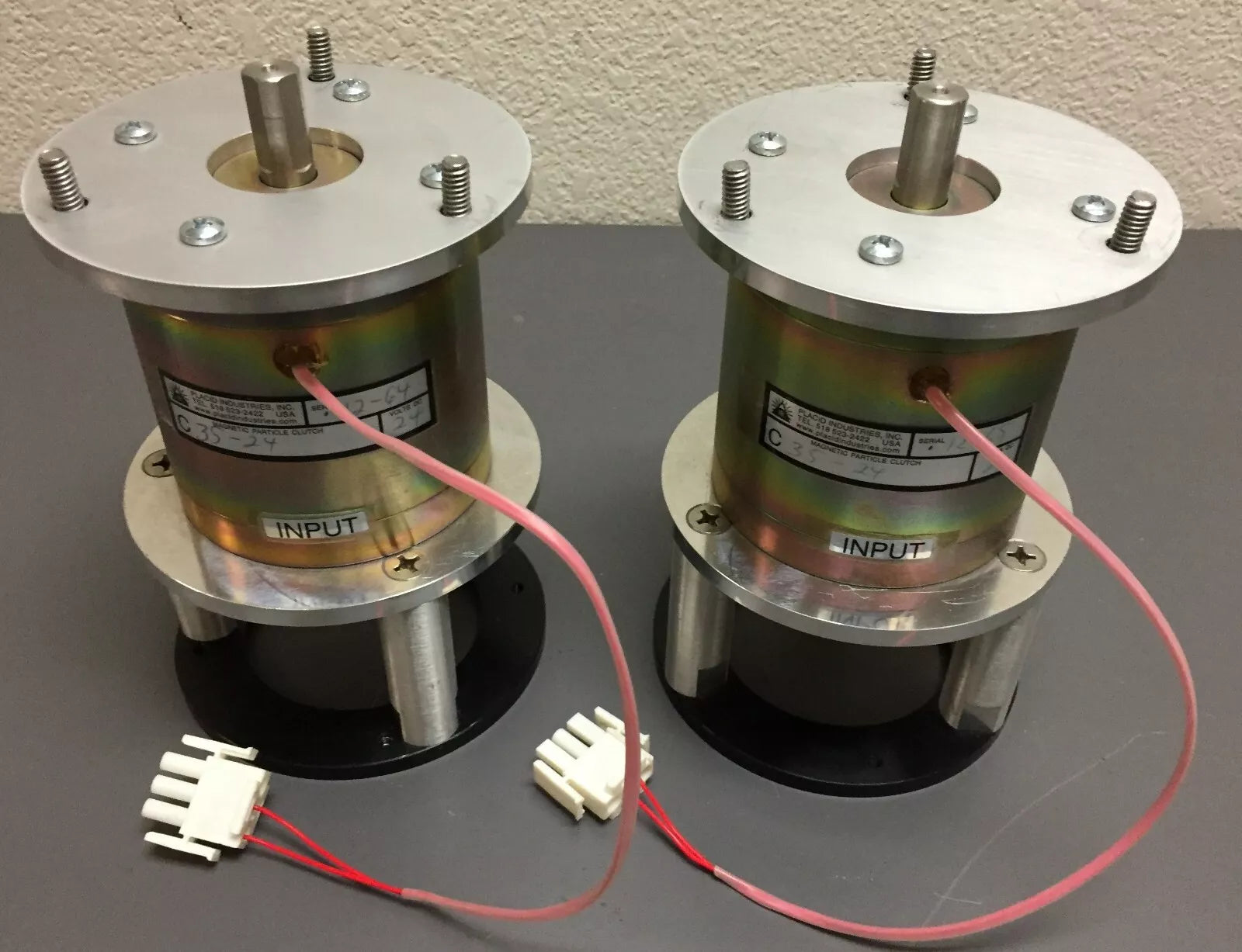 Placid Industries C35-24 Magnetic Particle Clutch with Frames on Both Ends