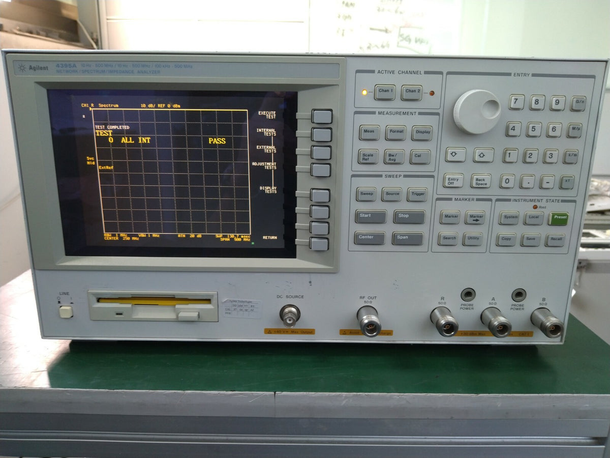 Agilent 4395A Network/Spectrum/Impedance Analyzer w/ option 001/010/1D5/1D6 - XG eqpt