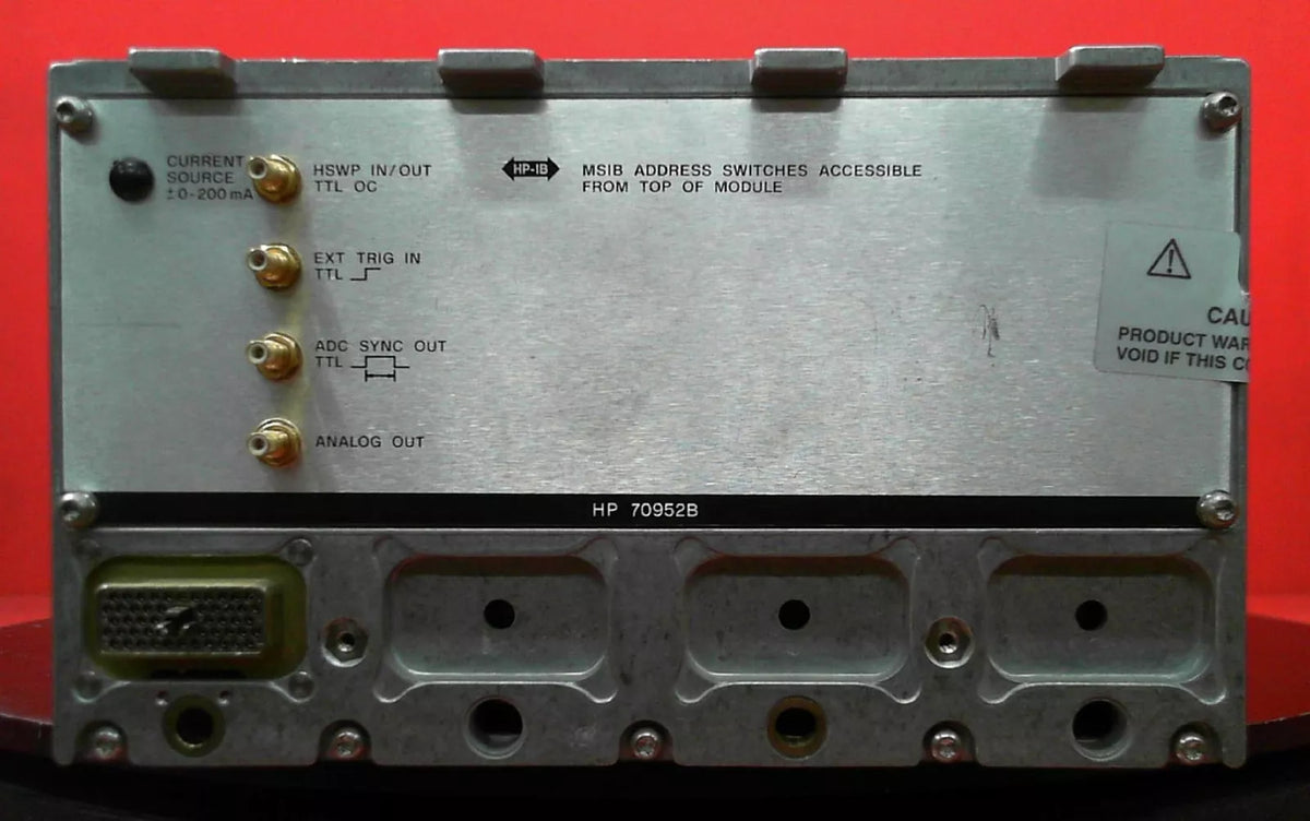 HP/Agilent 70952B 3727A00985 Optical Spectrum Analyzer Module 600 to 1700nm - XG eqpt
