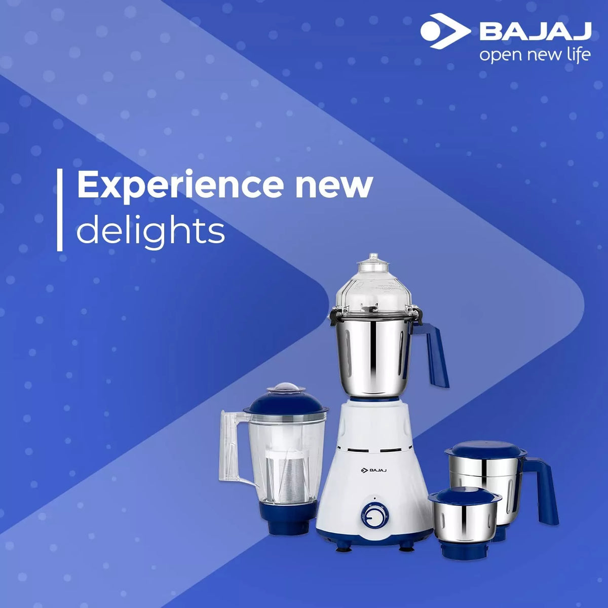 Bajaj Rex Mixer Grinder 750W 4 Jars Heavy Duty Kitchen Mixie Nutri-Pro