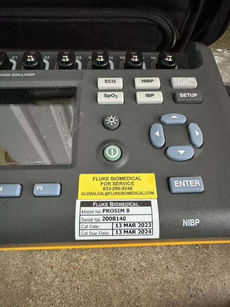 Fluke Biomedical ProSim 8 Vital Signs Simulator (Calibrated 2024)