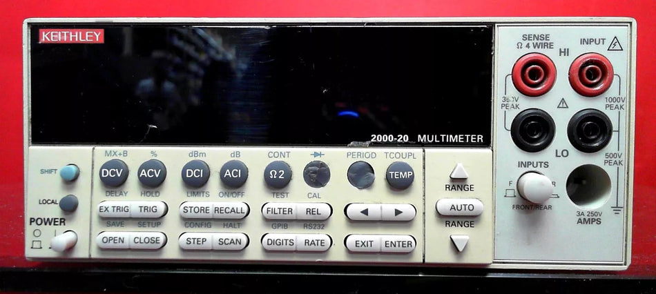 Keithley 2000-20 6 1/2-Digit DMM with Factory Installed 20 Channel Scanner Card