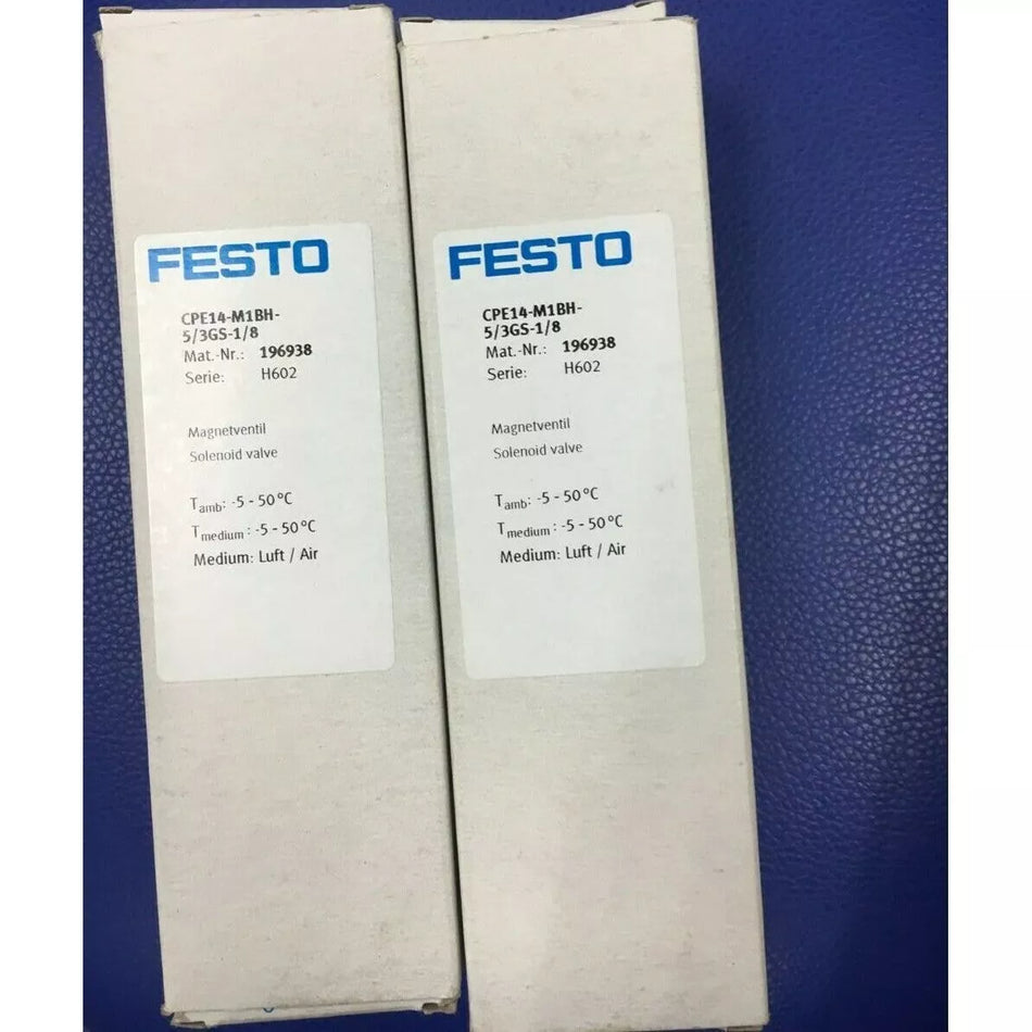 Festo CPE14-M1BH-5/3GS-1/8 196938 Solenoid Valve