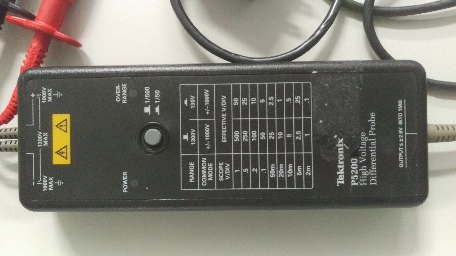 Tektronix P5200 High Voltage Differential Probe - XG eqpt