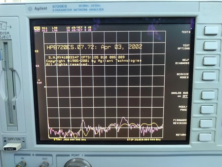 Agilent 8720ES 50 MHz - 20 GHz Network Analyzer w/ Options 1D5/010/085/08<wbr/>9