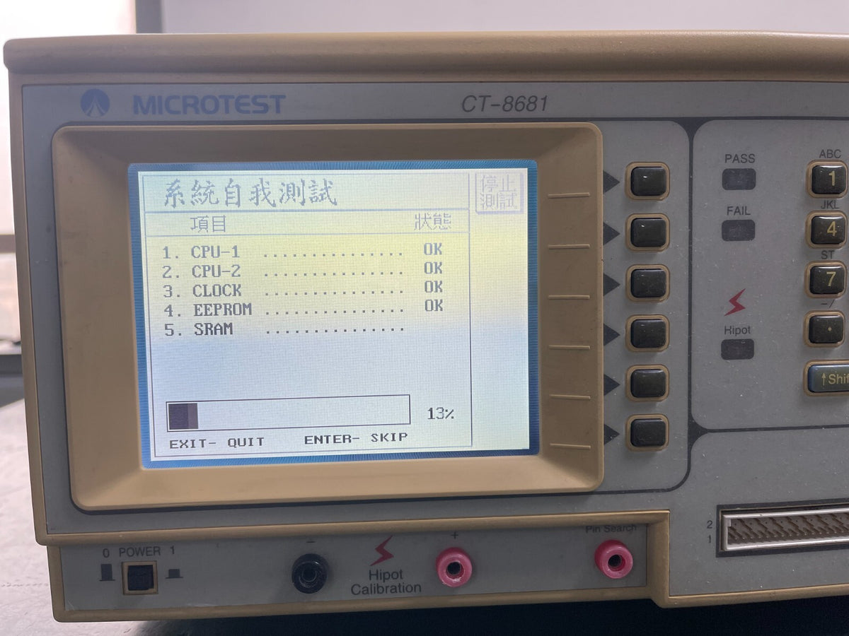 Microtest CT-8681 Cable / Harness Tester - XG eqpt