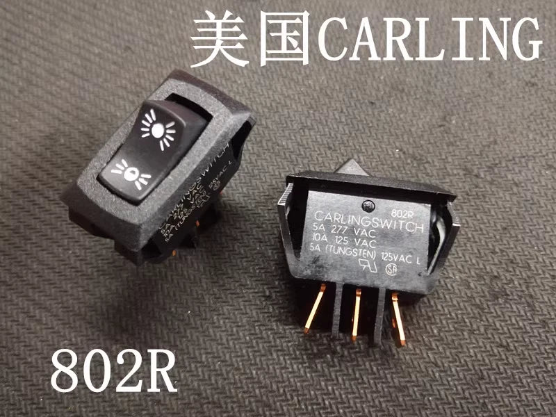 2PC 802R Carling Switch Jialing Ship Type Switch 3-Pin 2-Position Size 17mm x 31