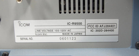 ICOM IC-R9500 SSB, AM, FM Communications Receiver