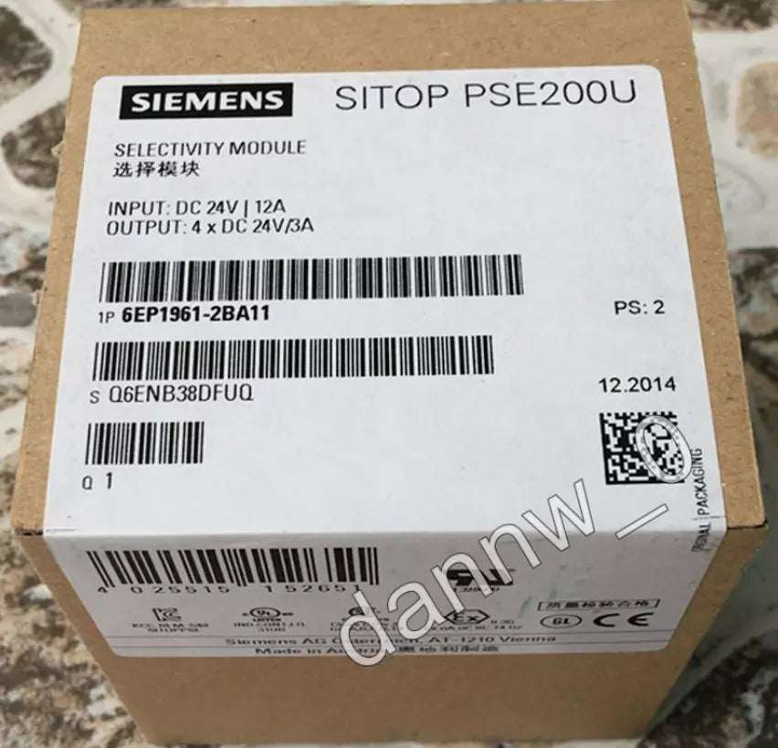 New in Box Siemens 6EP1961-2BA11 6EP1961-2BA11 Selectivity Module