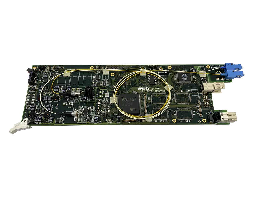 Evertz 7707ET Ethernet Fiber Transceiver